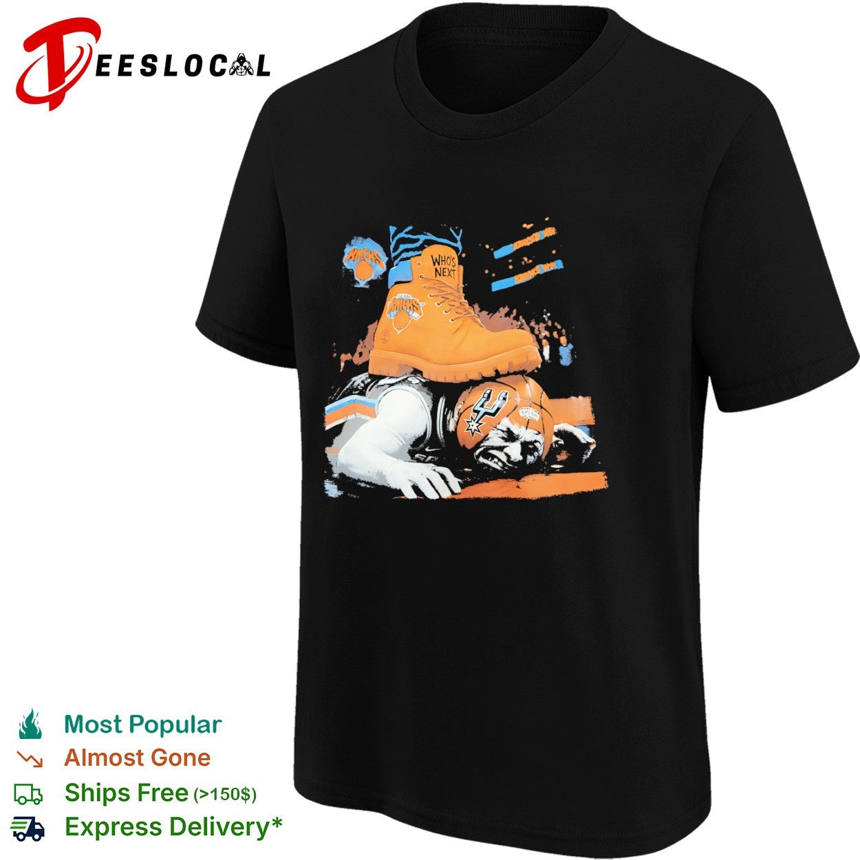 New York Knicks San Antonio Spurs whos next boot ball shirt