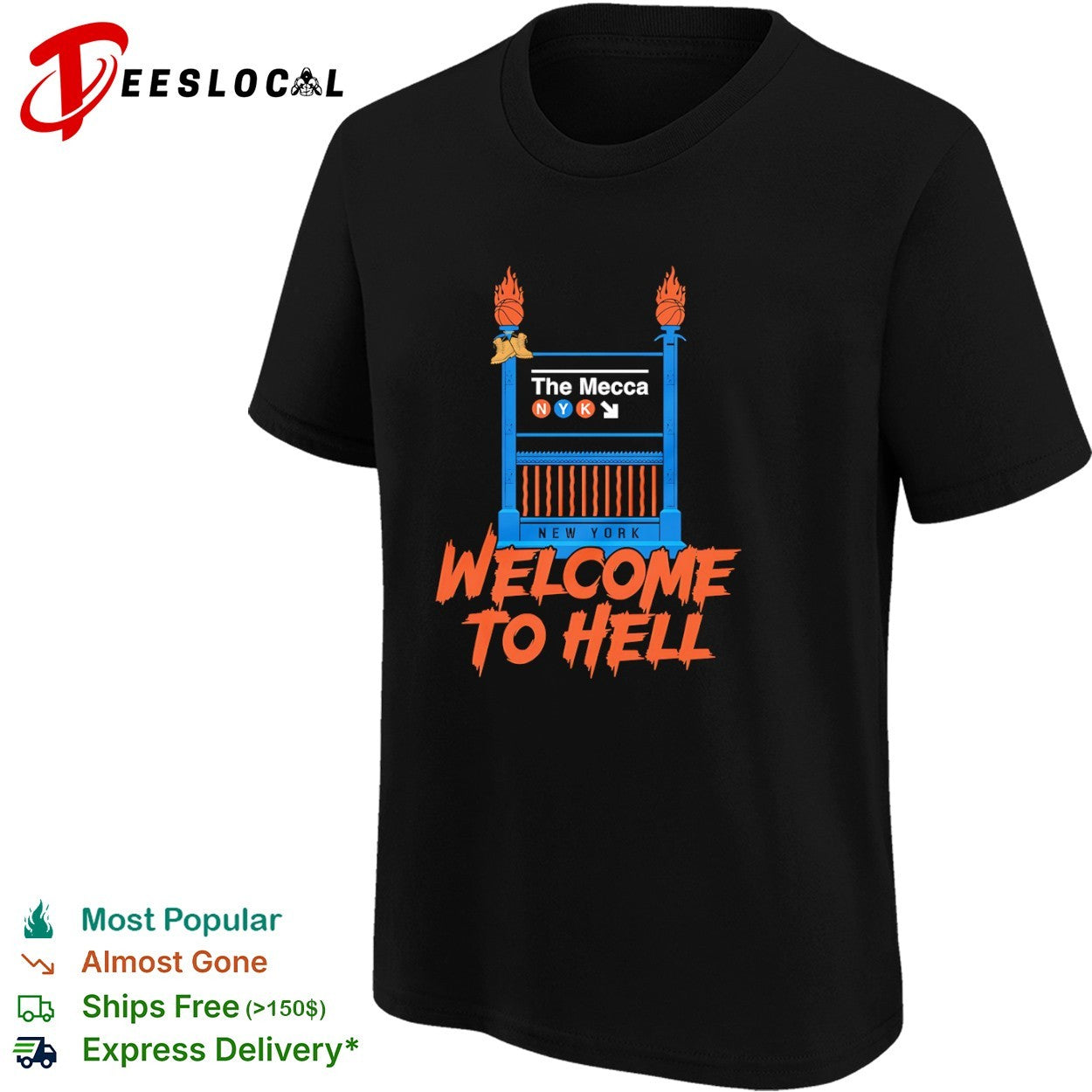 New York Knicks The Mecca Welcome to Hell Basketball Shirt