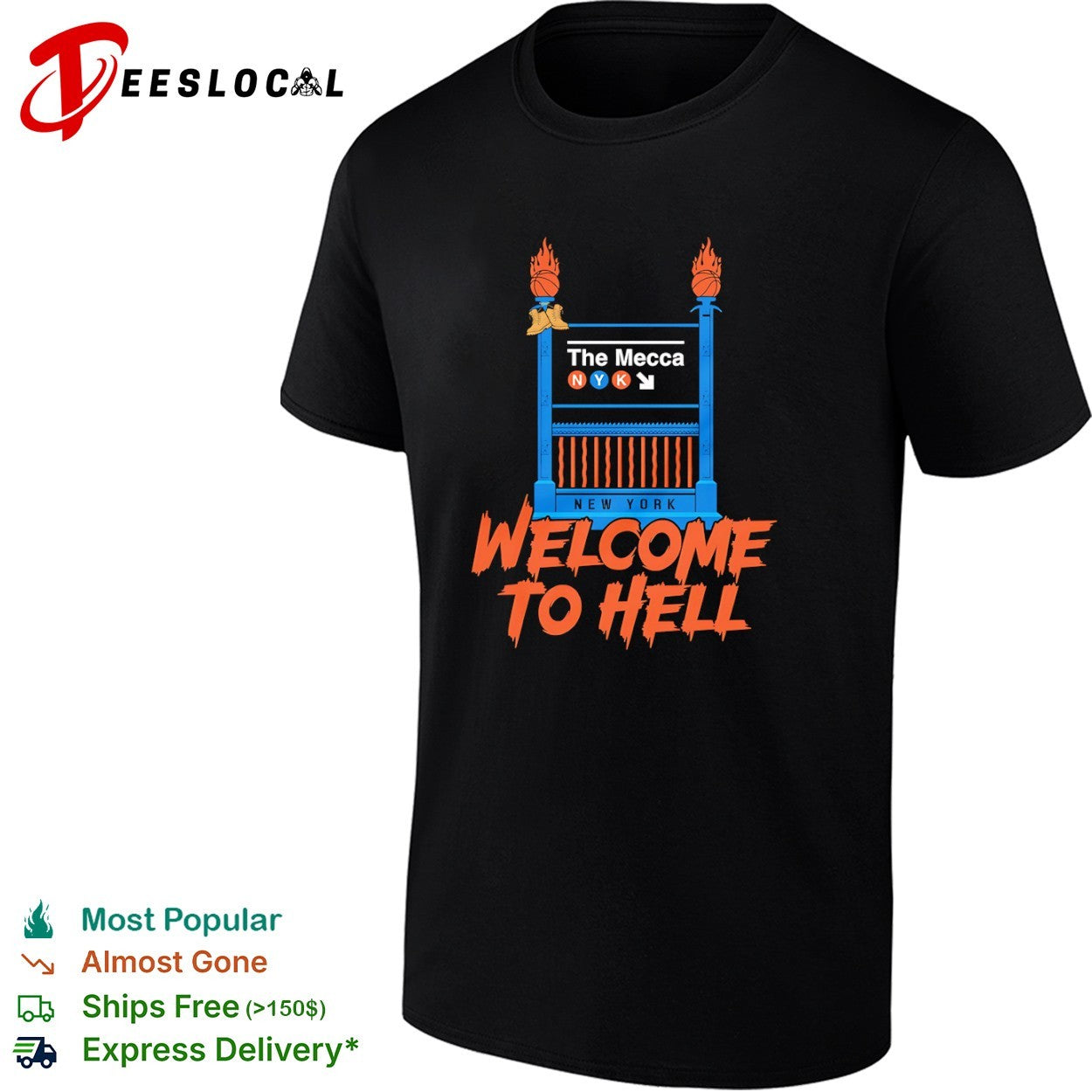 New York Knicks The Mecca Welcome to Hell Basketball Shirt