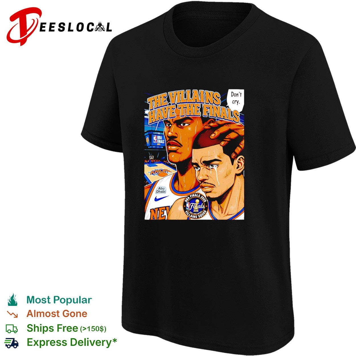 New York Knicks The Villains Have The Finals Don’t Cry Anime Finals 2026 shirt