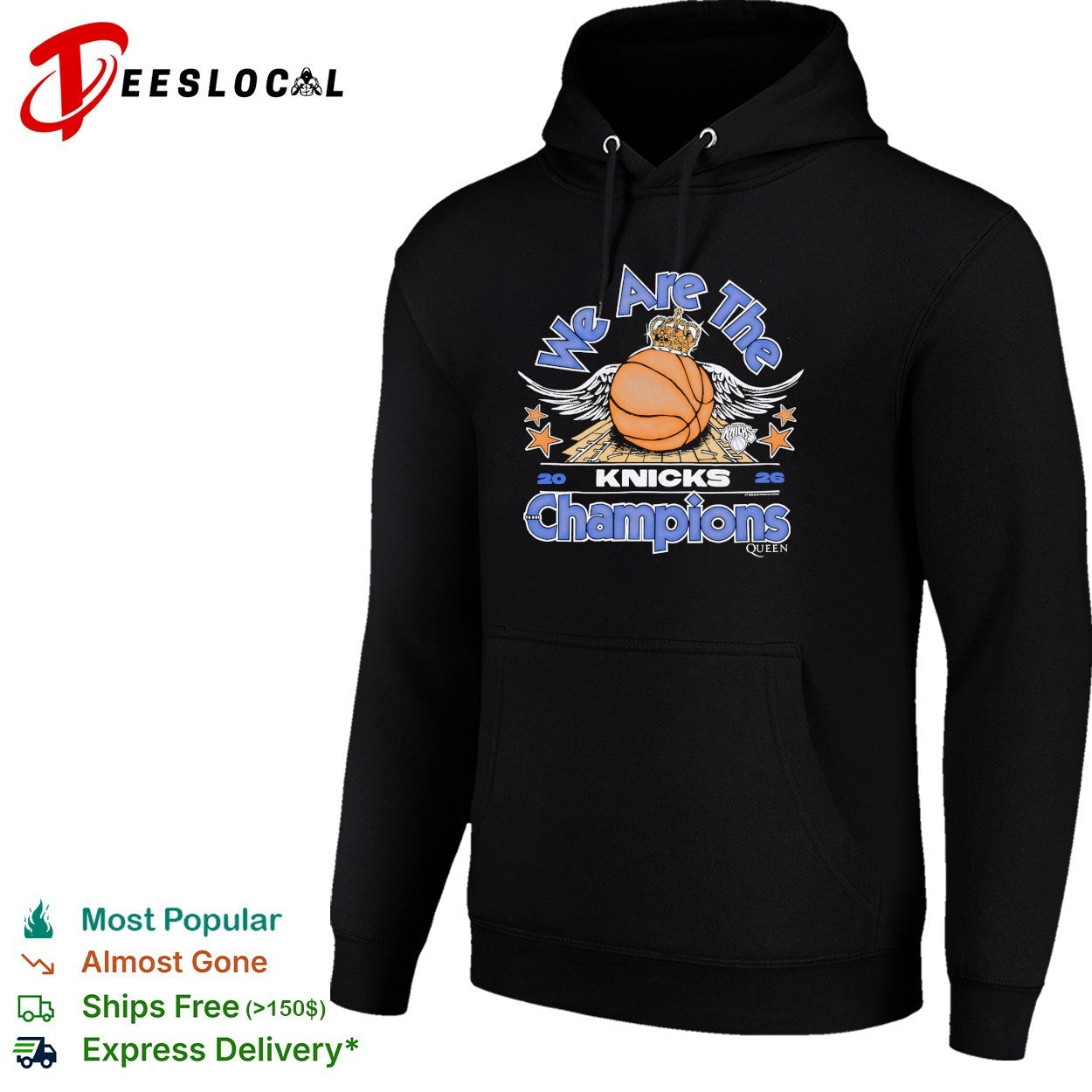 New York Knicks We Are The Champions basketball crown wings stars vintage shirt