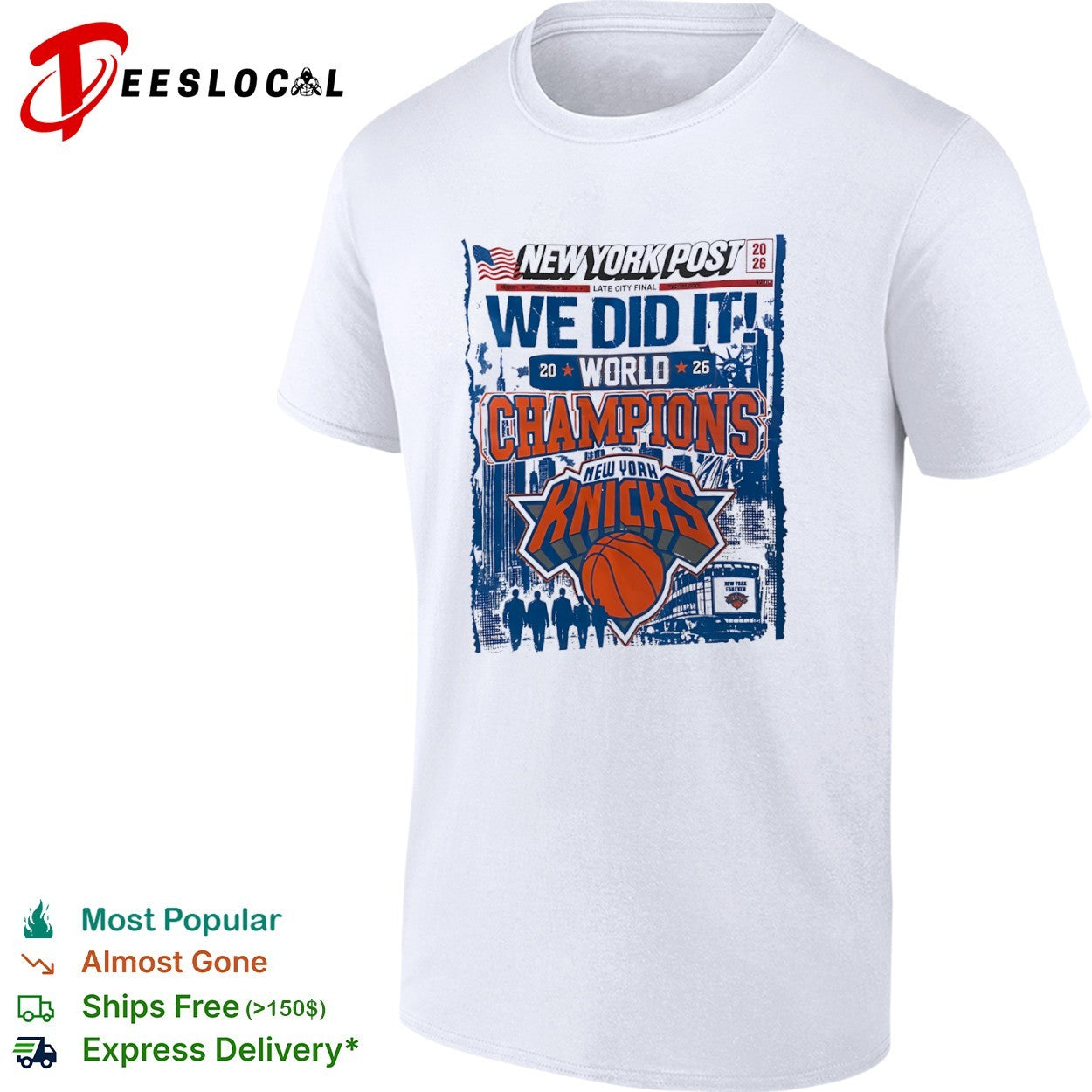 New York Knicks World Champions 2026 We Did It New York Post shirt