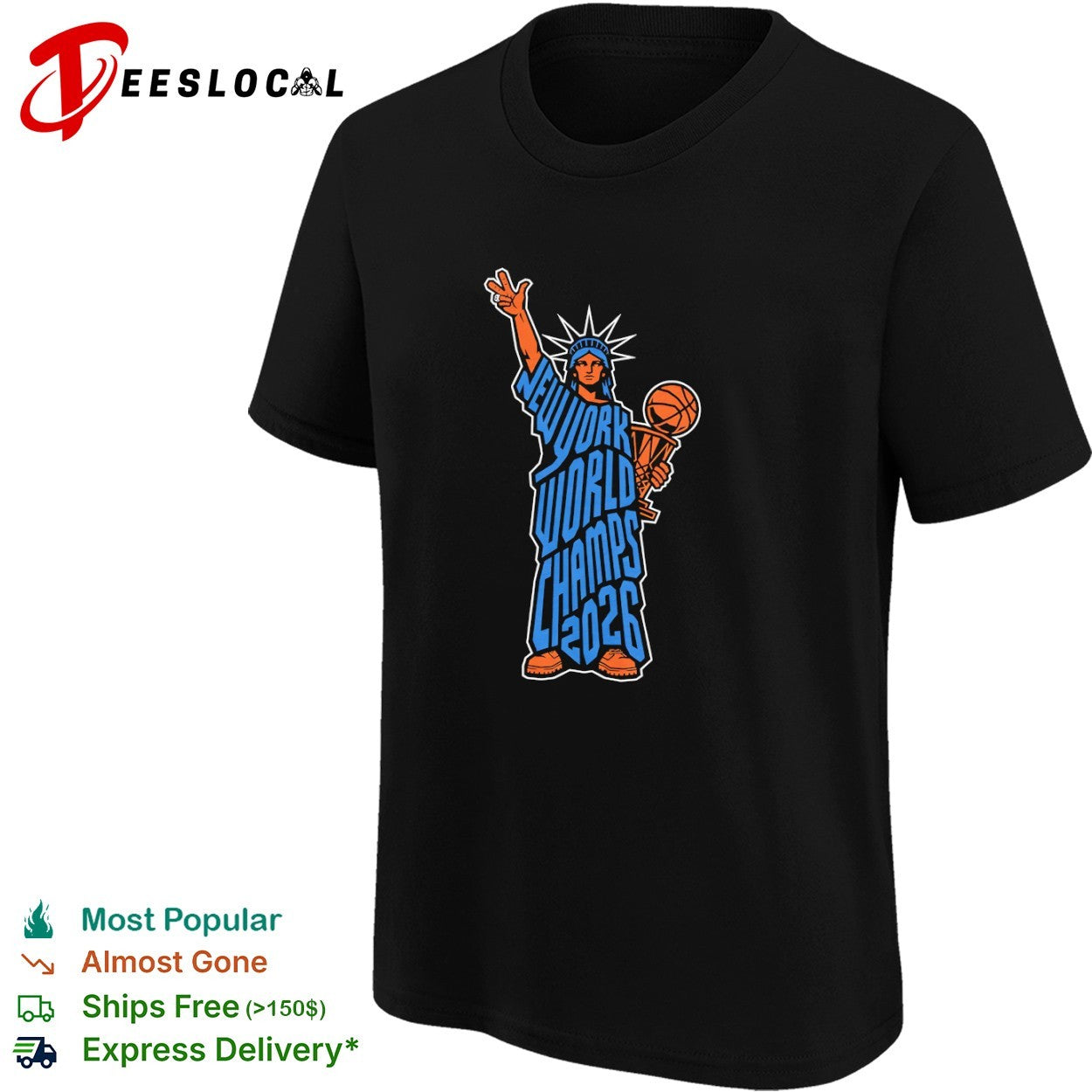 New York Knicks World Champs 2026 Statue of Liberty shirt