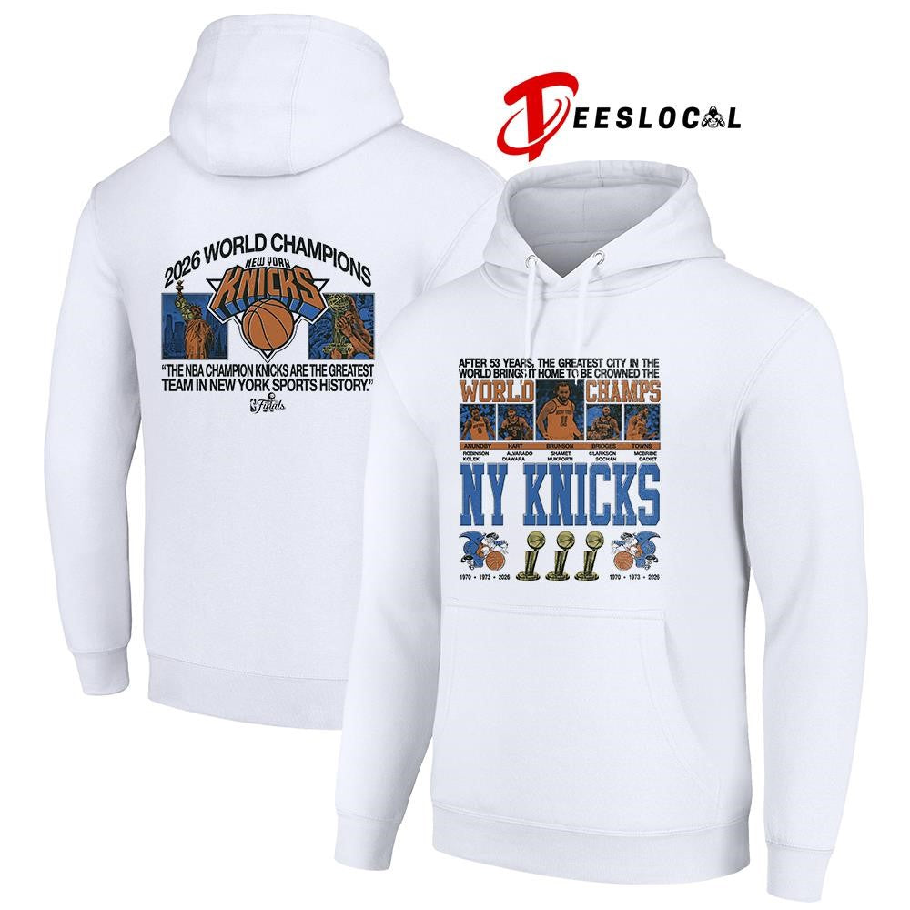 New York Knicks World Champs after 53 years graphic shirt