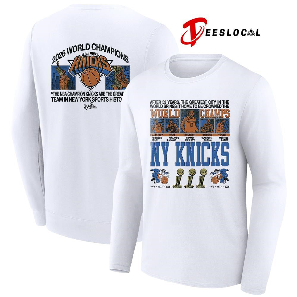 New York Knicks World Champs after 53 years graphic shirt