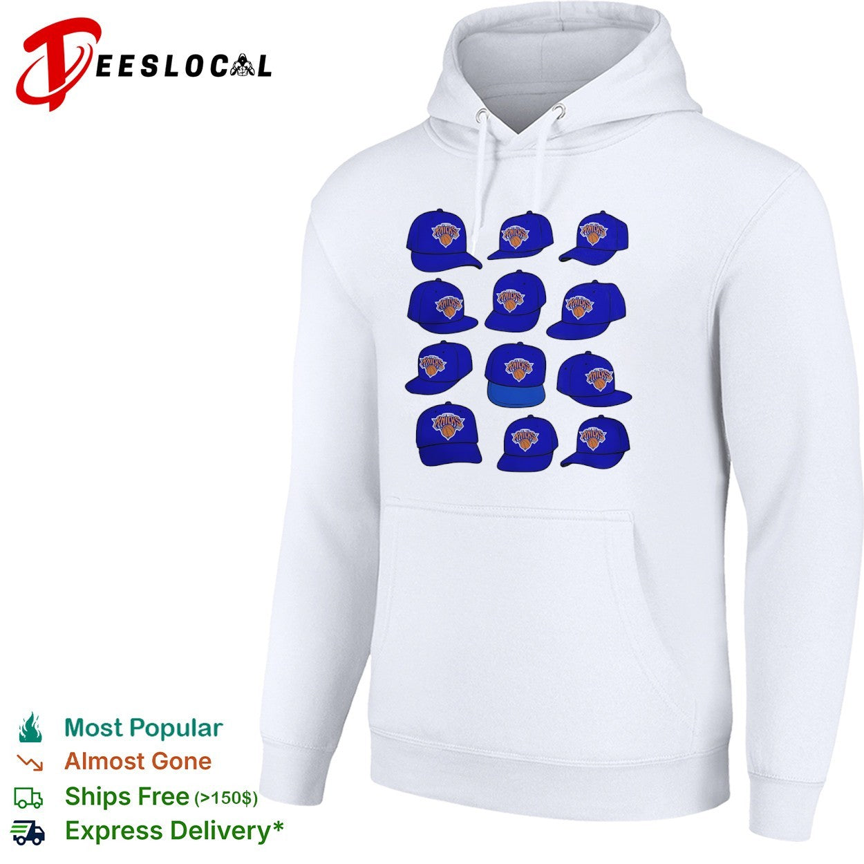 New York Knicks blue hats shirt