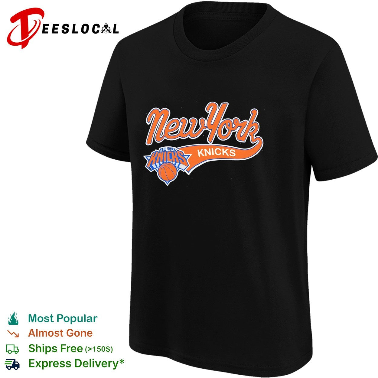 New York Knicks script logo vintage shirt