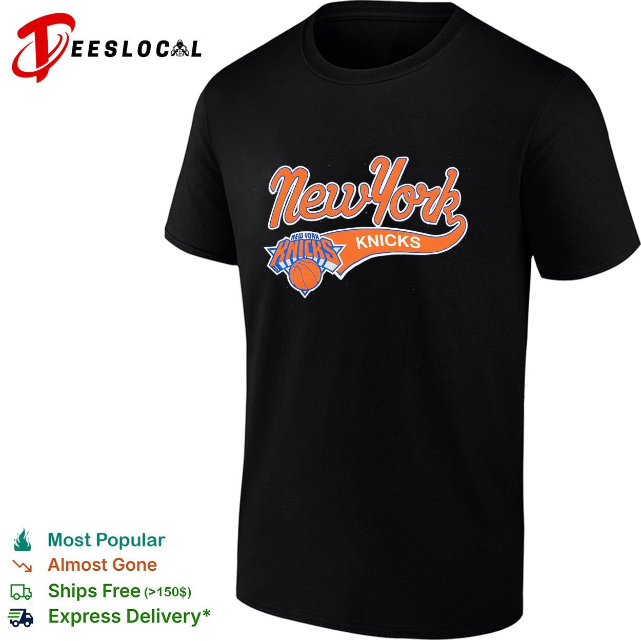 New York Knicks script logo vintage shirt
