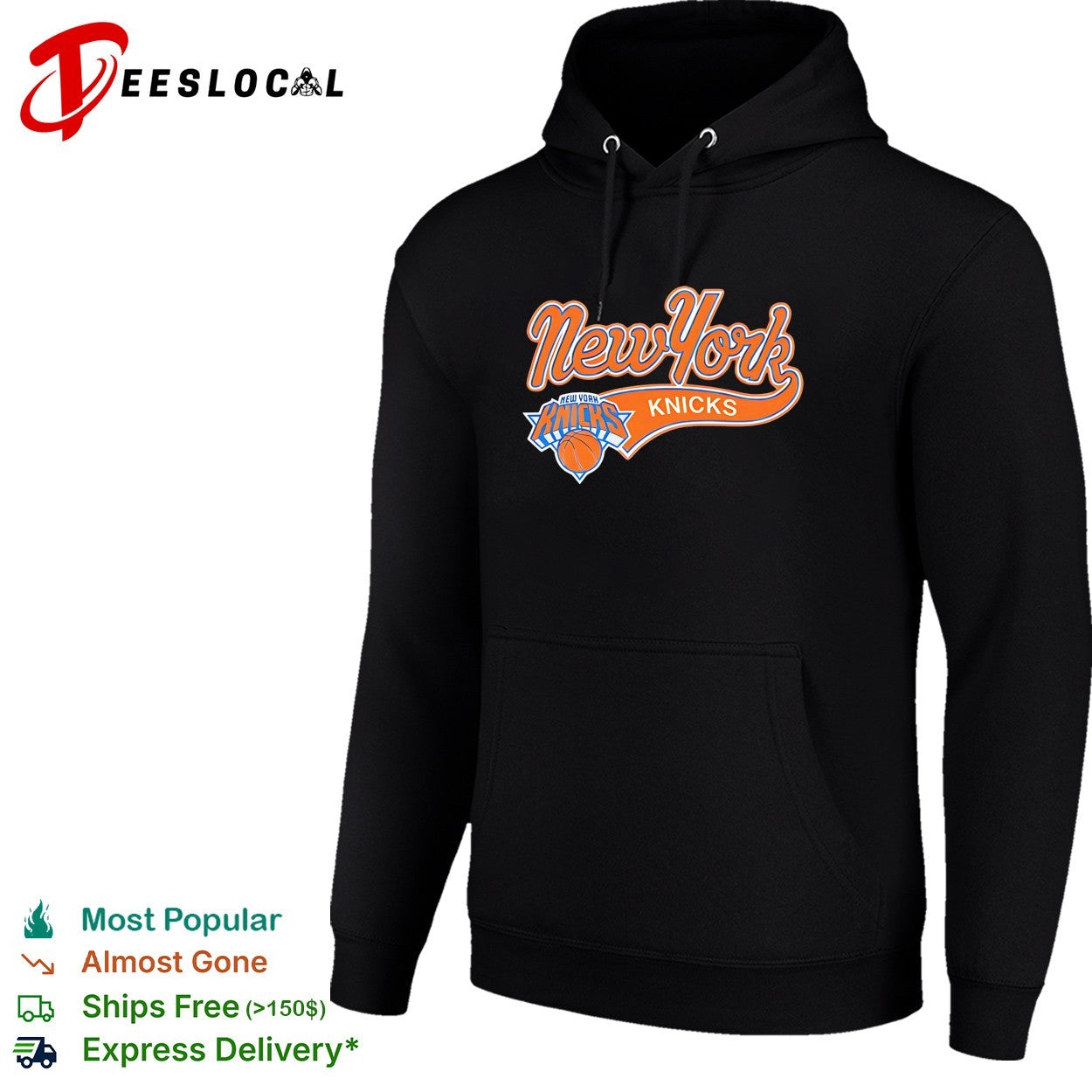 New York Knicks script wordmark bold shirt