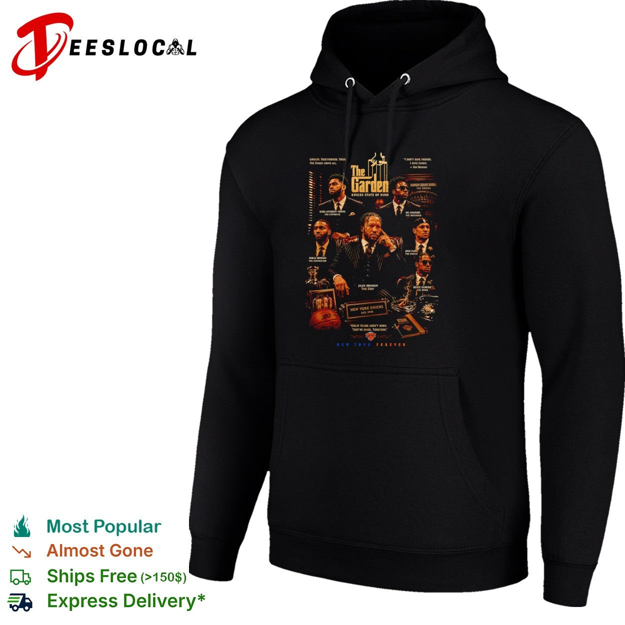 New York Knicks style The Godfather The Garden shirt