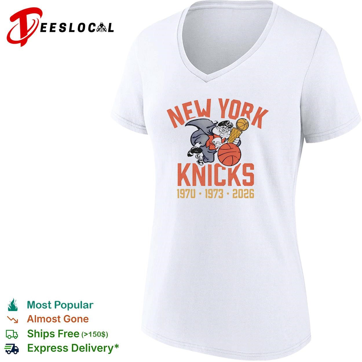 New York Knicks vintage wizard king trophy poster shirt
