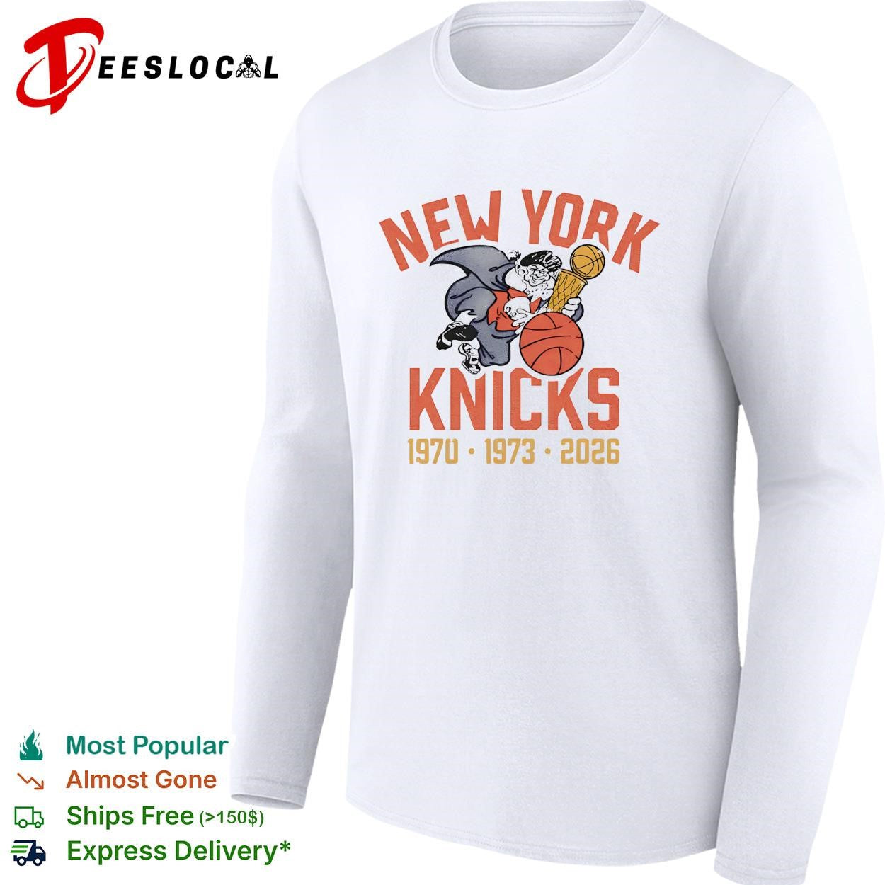 New York Knicks vintage wizard king trophy poster shirt