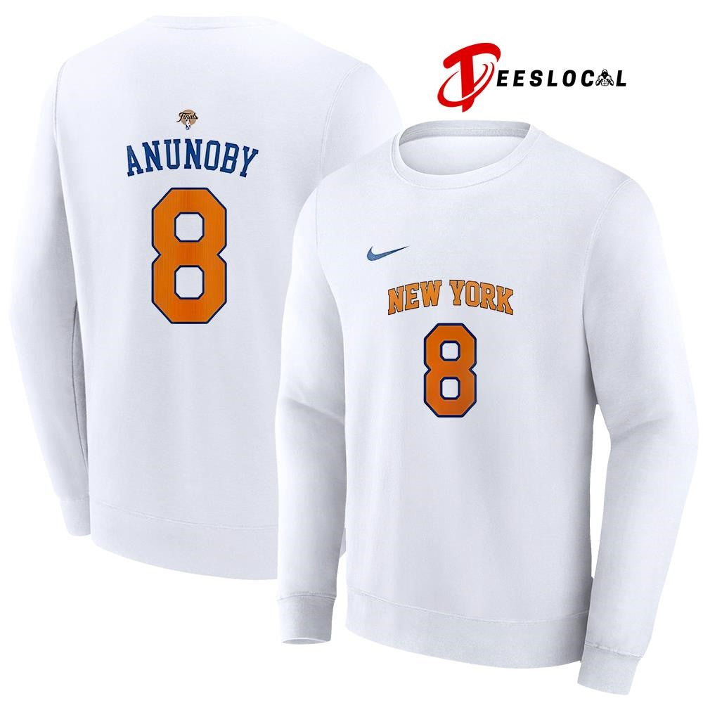 New York Knicks x OG Anunoby name and number shirt