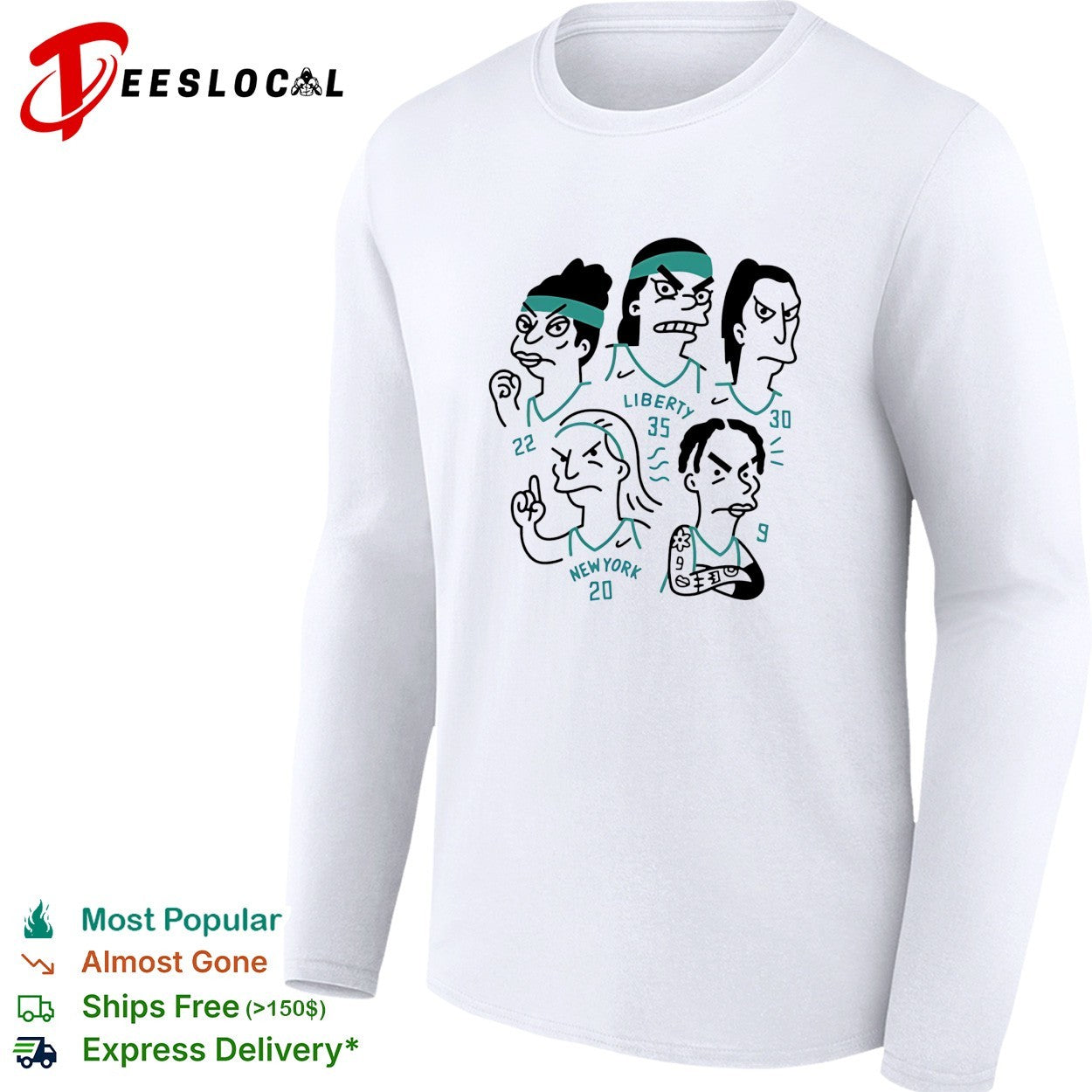 New York Knicks x Sim characters liberty cartoon players shirt