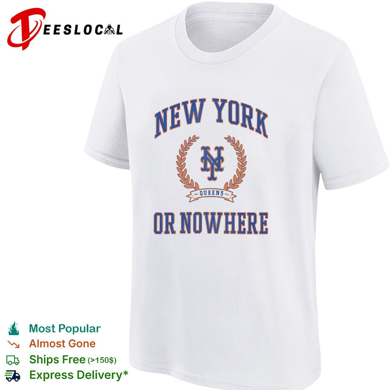 New York Mets Queens or Nowhere shirt