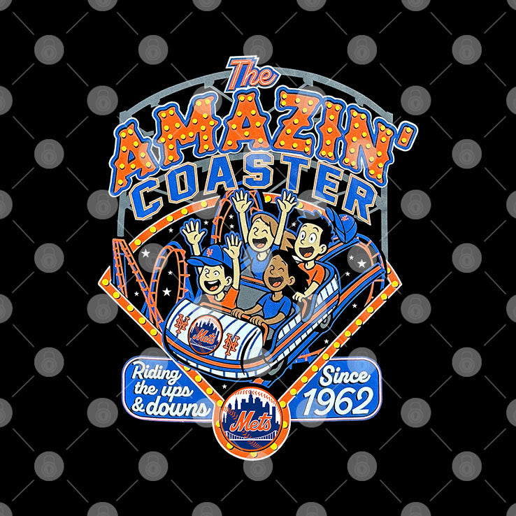 New York Mets The Amazin Coaster Since 1962 T Shirt