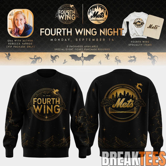 New York Mets x Fourth Wing Night 2026 Edition Sweatshirt