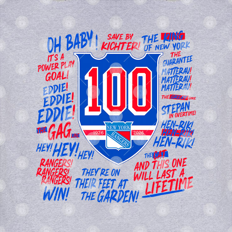 New York Rangers 100th Season Centennial T Shirt