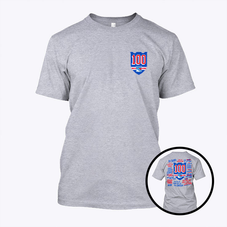 New York Rangers 100th Season Centennial T Shirt