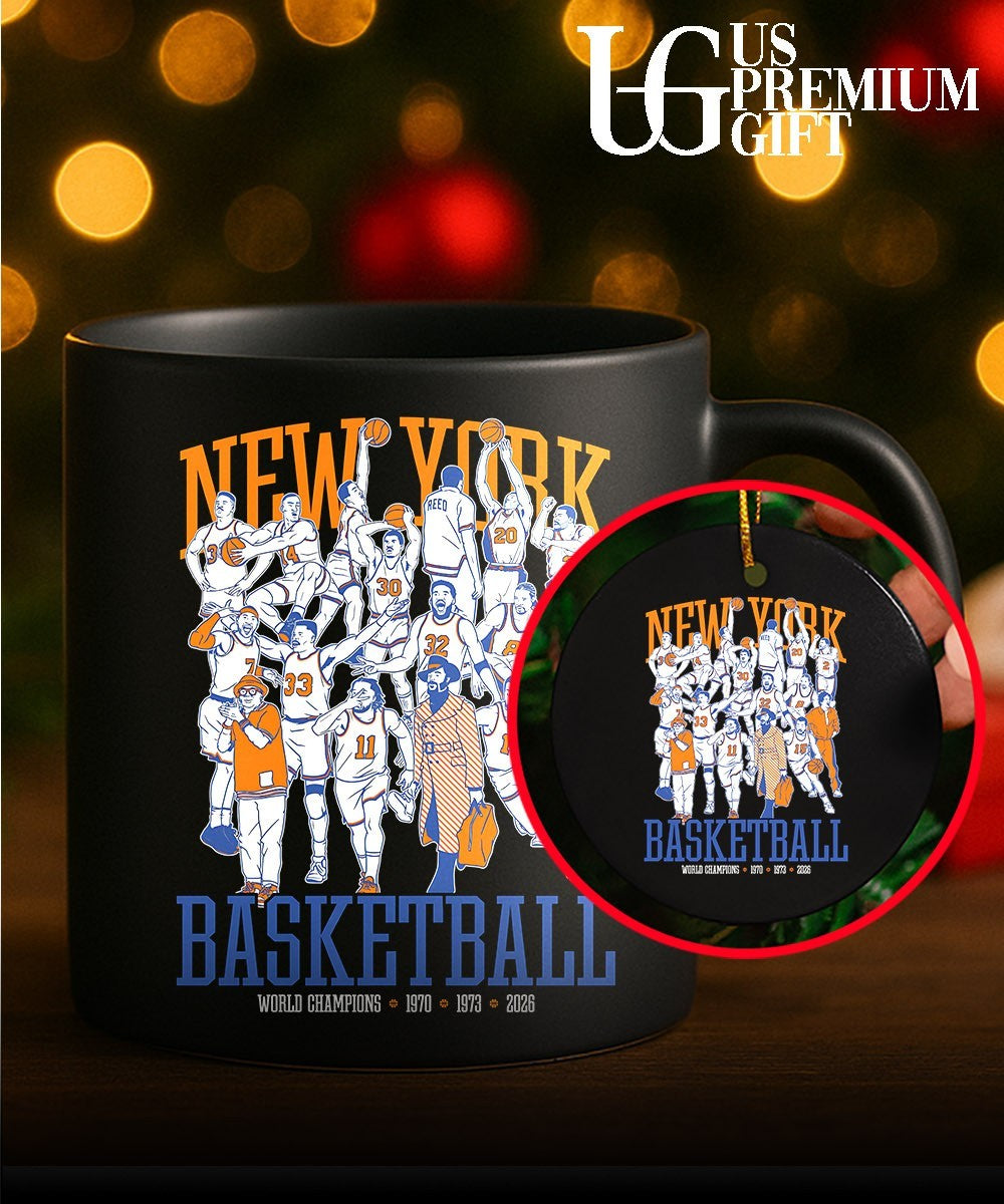 New York basketball three times world Champions graphic T-shirt