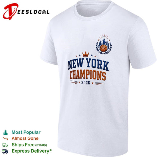 New York champions 2026 crown baseball shirt