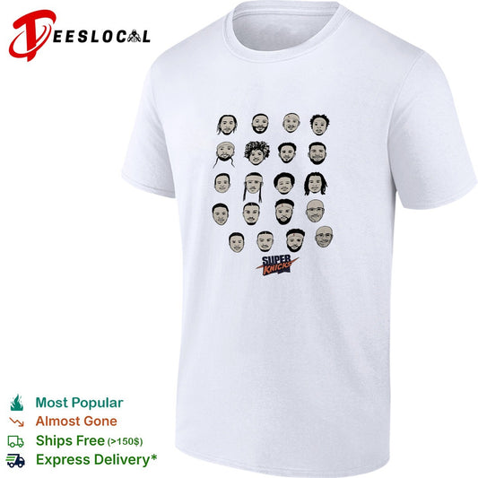 New York super Knicks full team faces caricature shirt