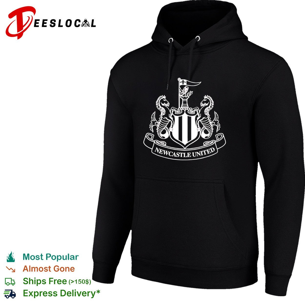 Newcastle United Football Club Official Crest Logo shirt