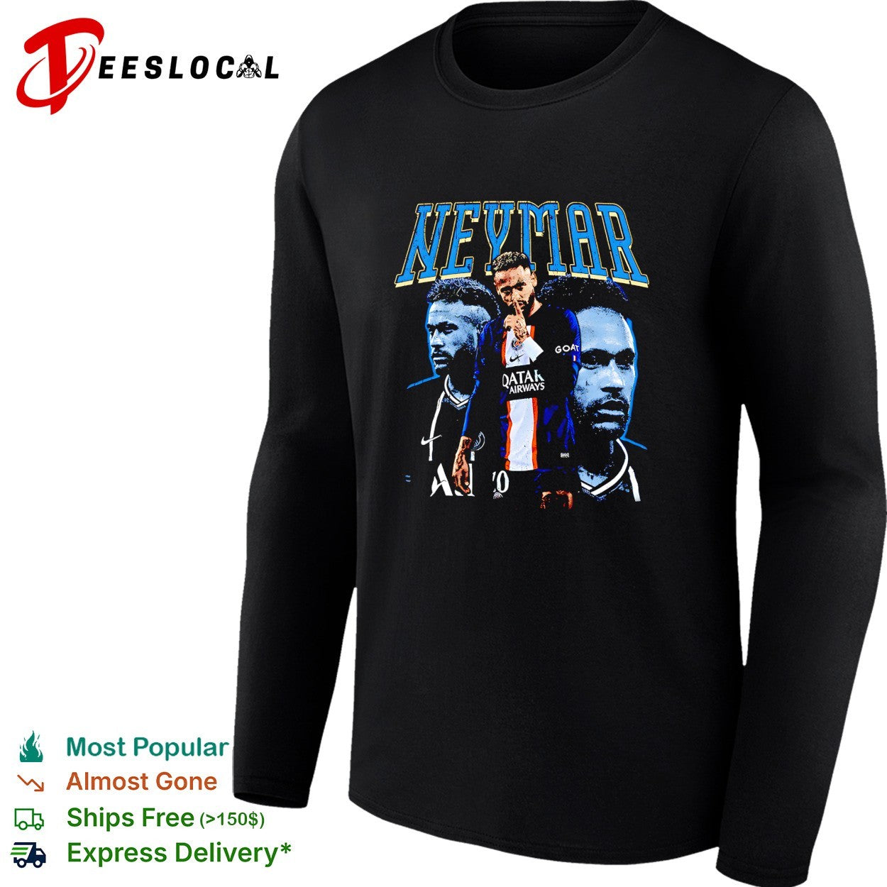 Neymar Paris Saint Germain graphic shirt