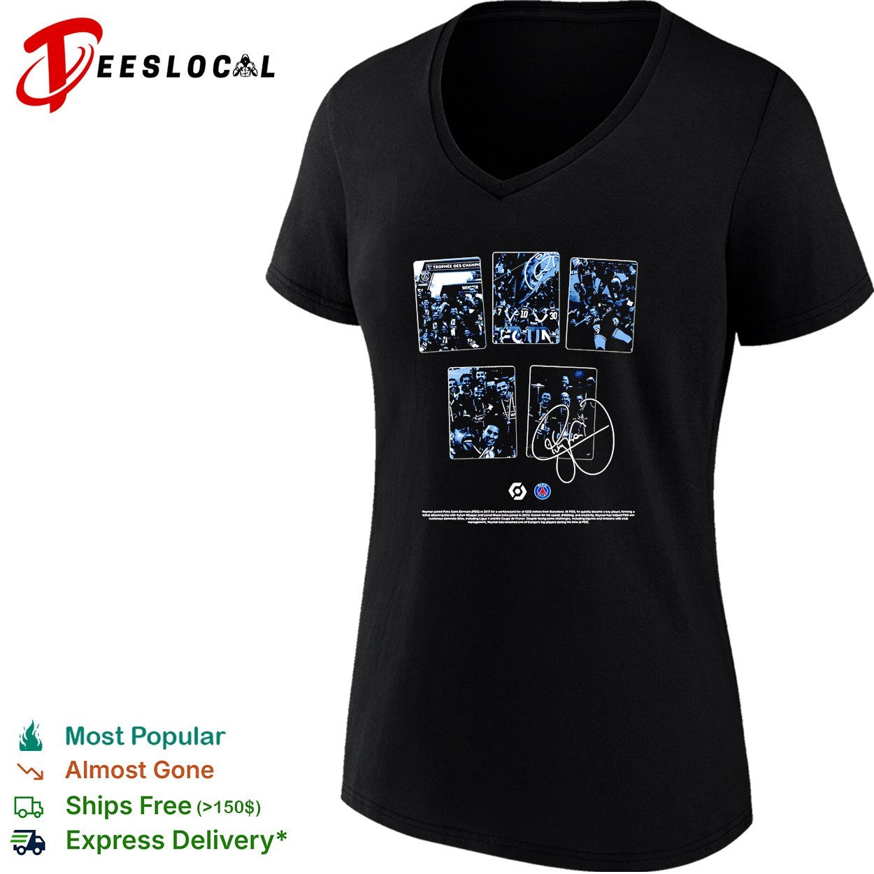 Neymar Paris Saint Germain signature shirt