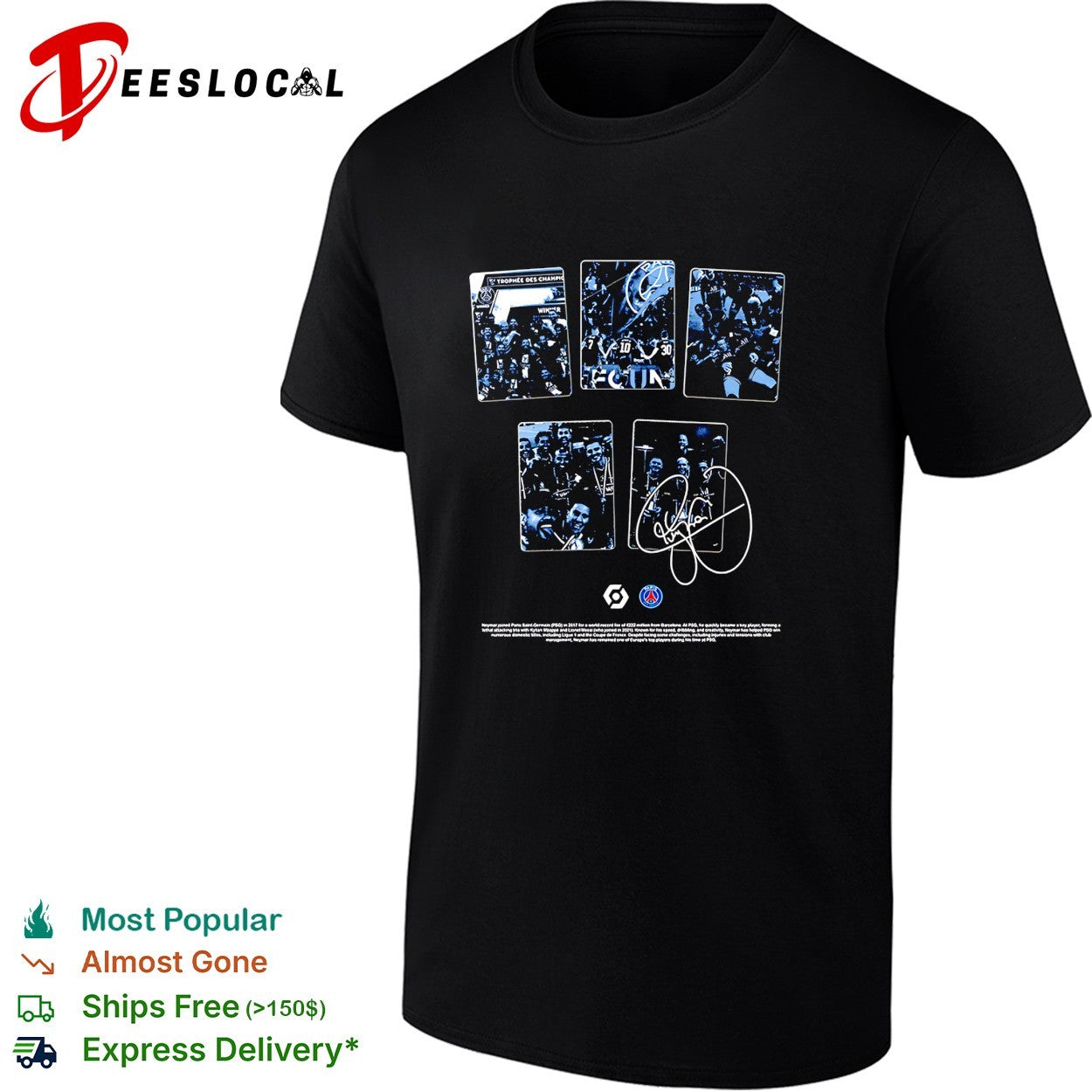 Neymar Paris Saint Germain signature shirt