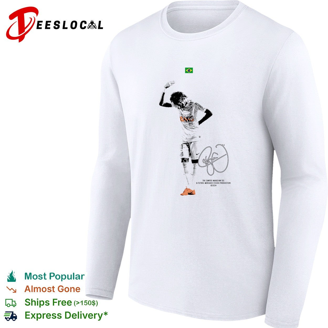 Neymar Santos the Santos magician signature shirt