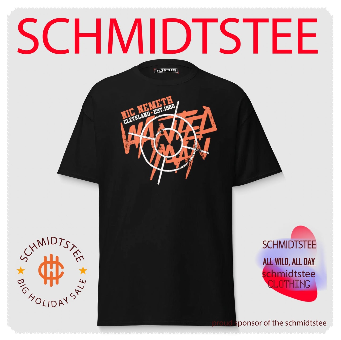 Nic Nemeth Wanted Man Cleveland Est 1980 shirt