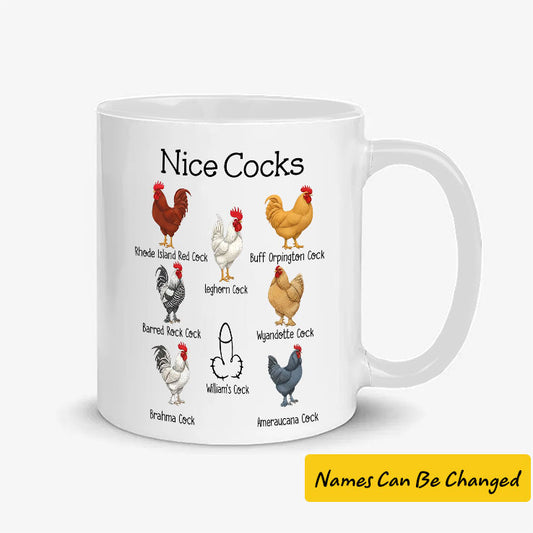 Cocks Personalized Coffee Mug