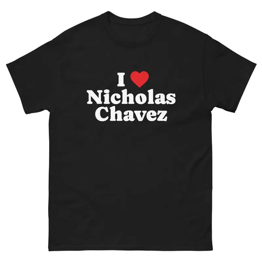 Nicholas Chavez Shirt Cotton Menswear Streetwear Casual Tshirt - clothing by TeeHivey.com