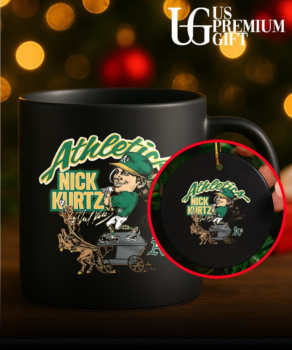 Nick Kurtz Oakland Athletics superstar cartoon T-shirt