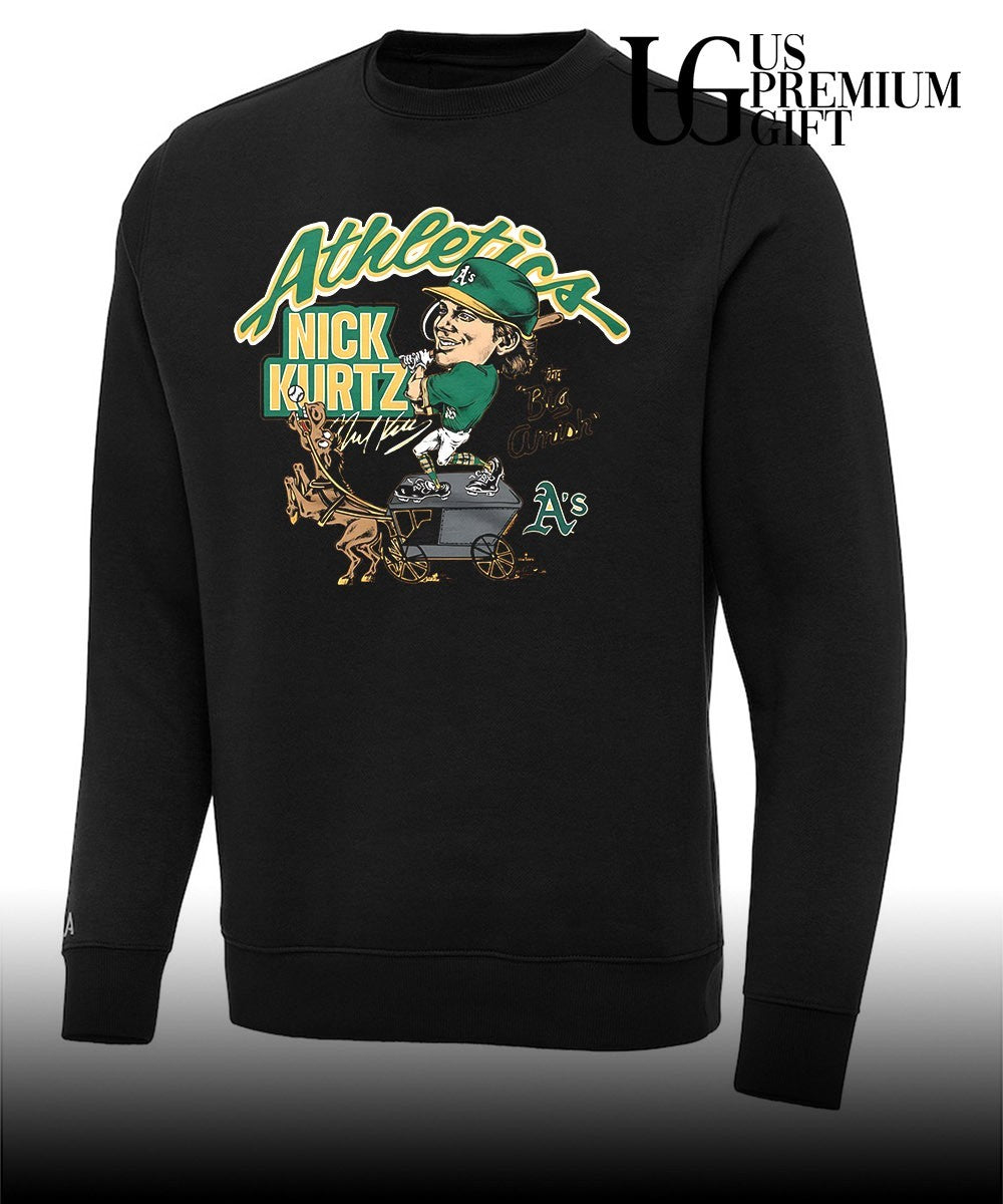 Nick Kurtz Oakland Athletics superstar cartoon T-shirt