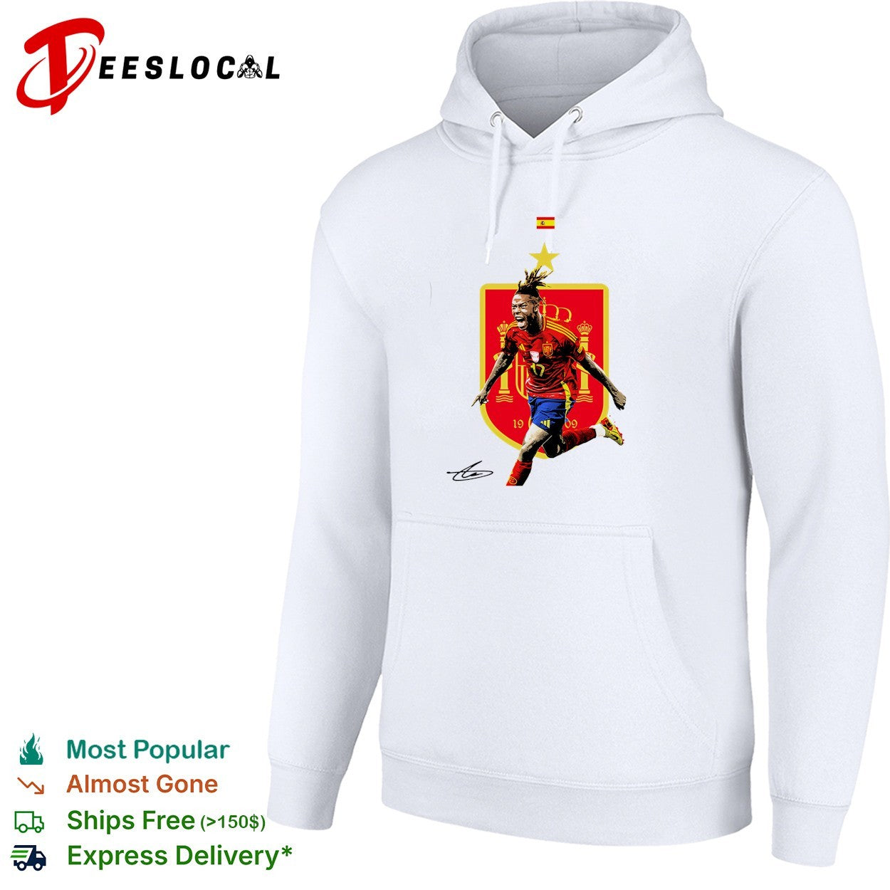 Nico Williams Spain badge shirt