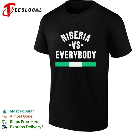 Nigeria vs everybody flag soccer pride shirt
