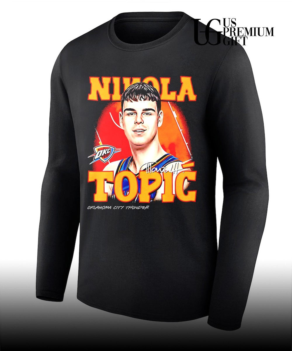 Nikola Topic Oklahoma City Thunder NBA Player Basketball signature shirt