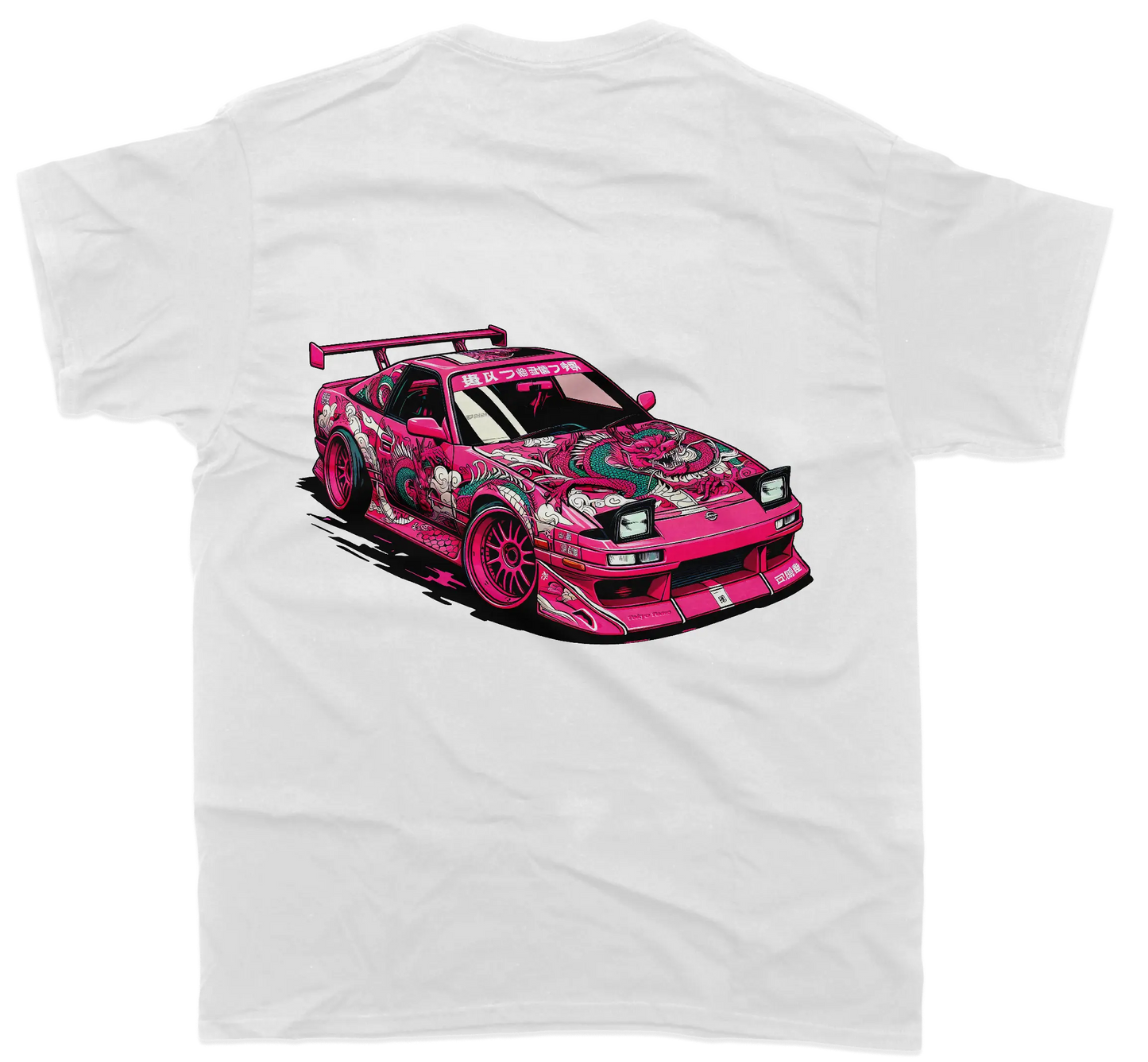 Nissan 180SX Pink Dragon T-Shirt - Unisex - Car Enthusiast - Drifting Drag JDM
