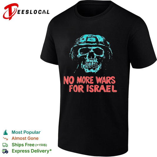 No More Wars for Israel skull helmet shirt