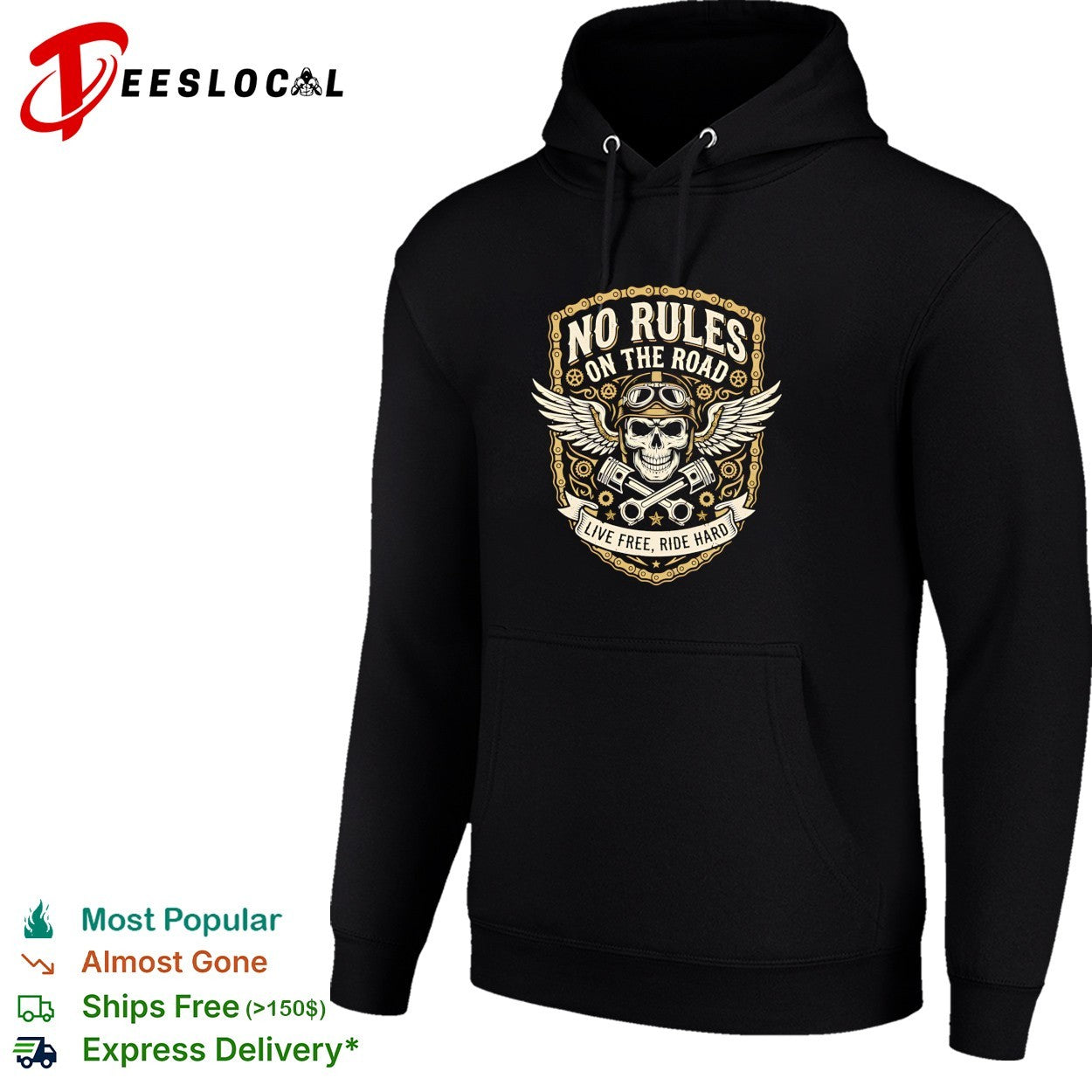 No rules on the road live free ride hard shirt