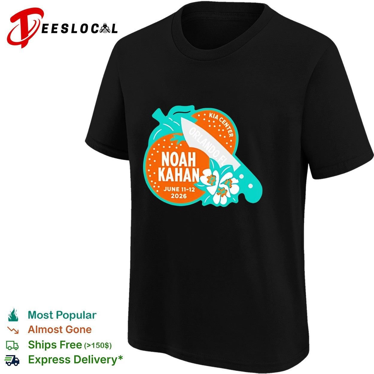 Noah Kahan Orlando FL June 12 2026 Event shirt