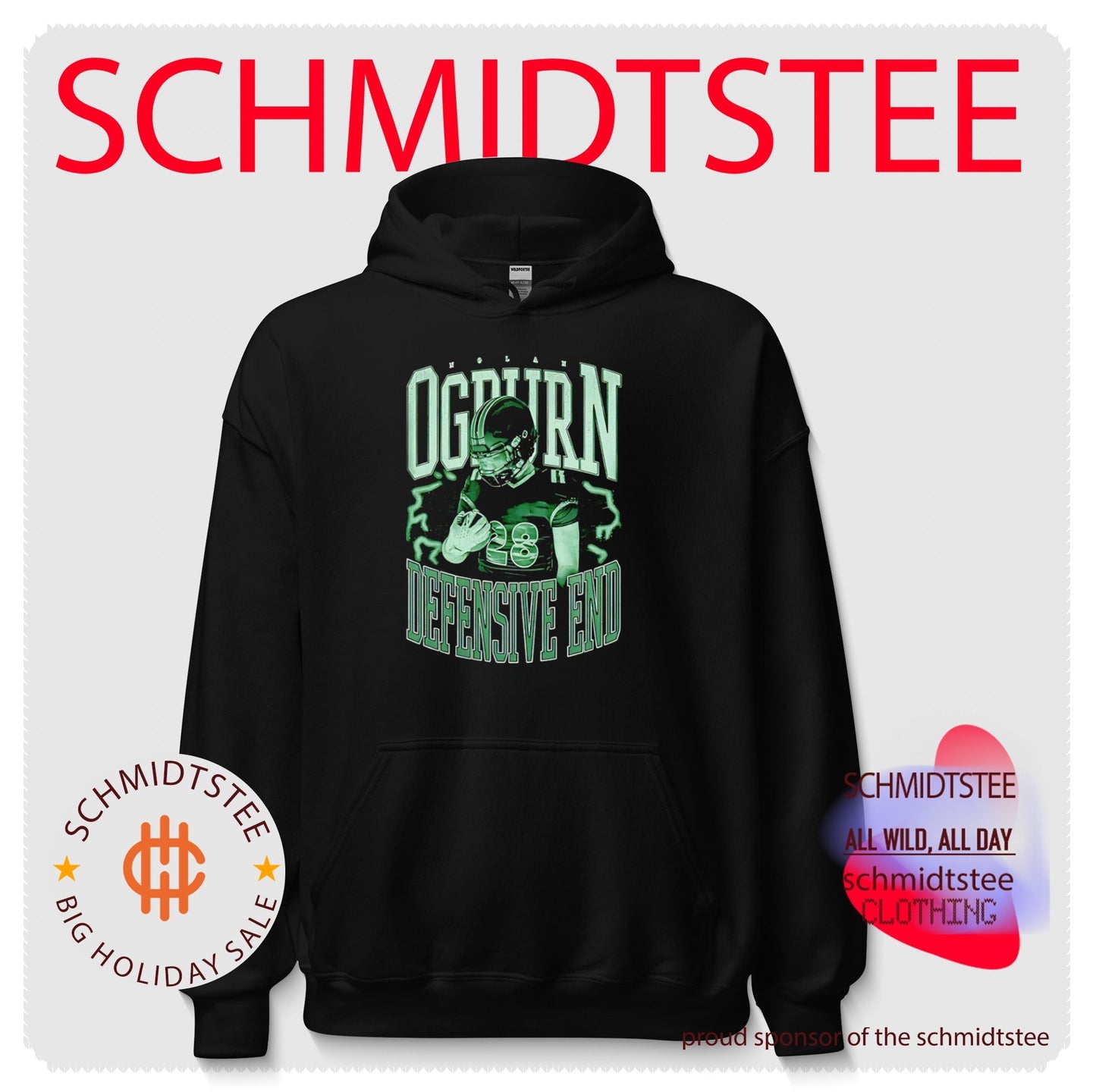 Nolan Ogburn Defensive End football player shirt