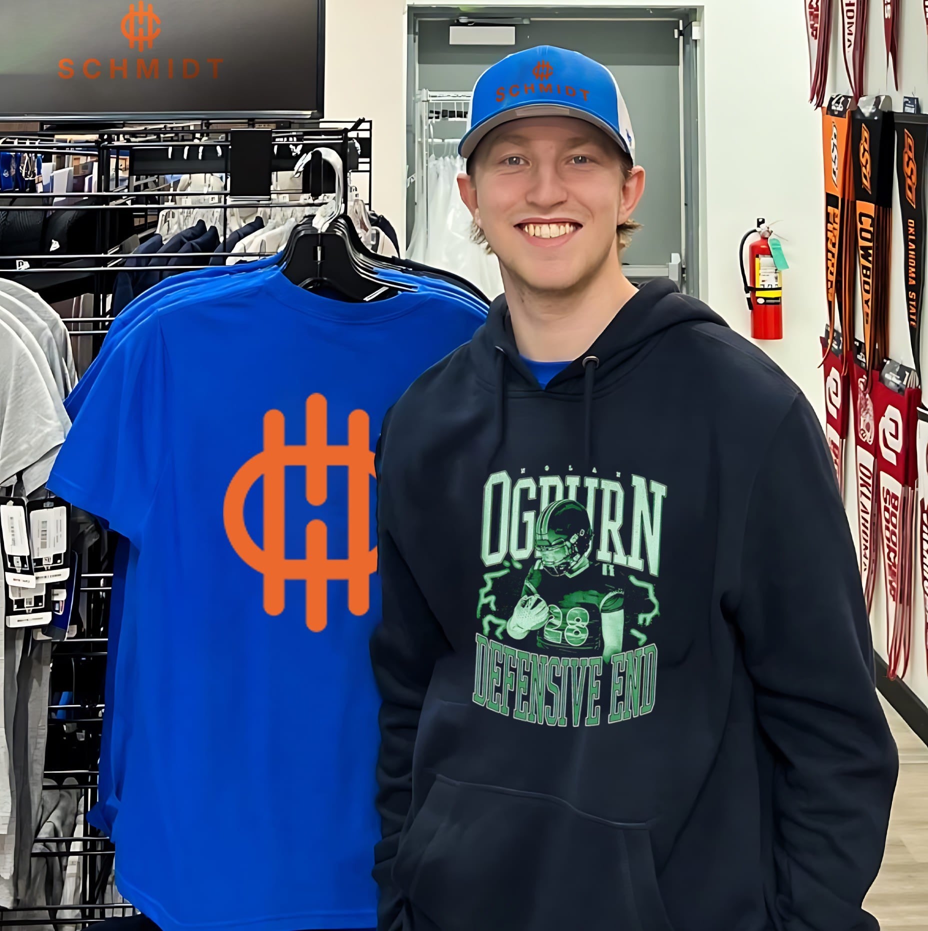 Nolan Ogburn Defensive End football player shirt