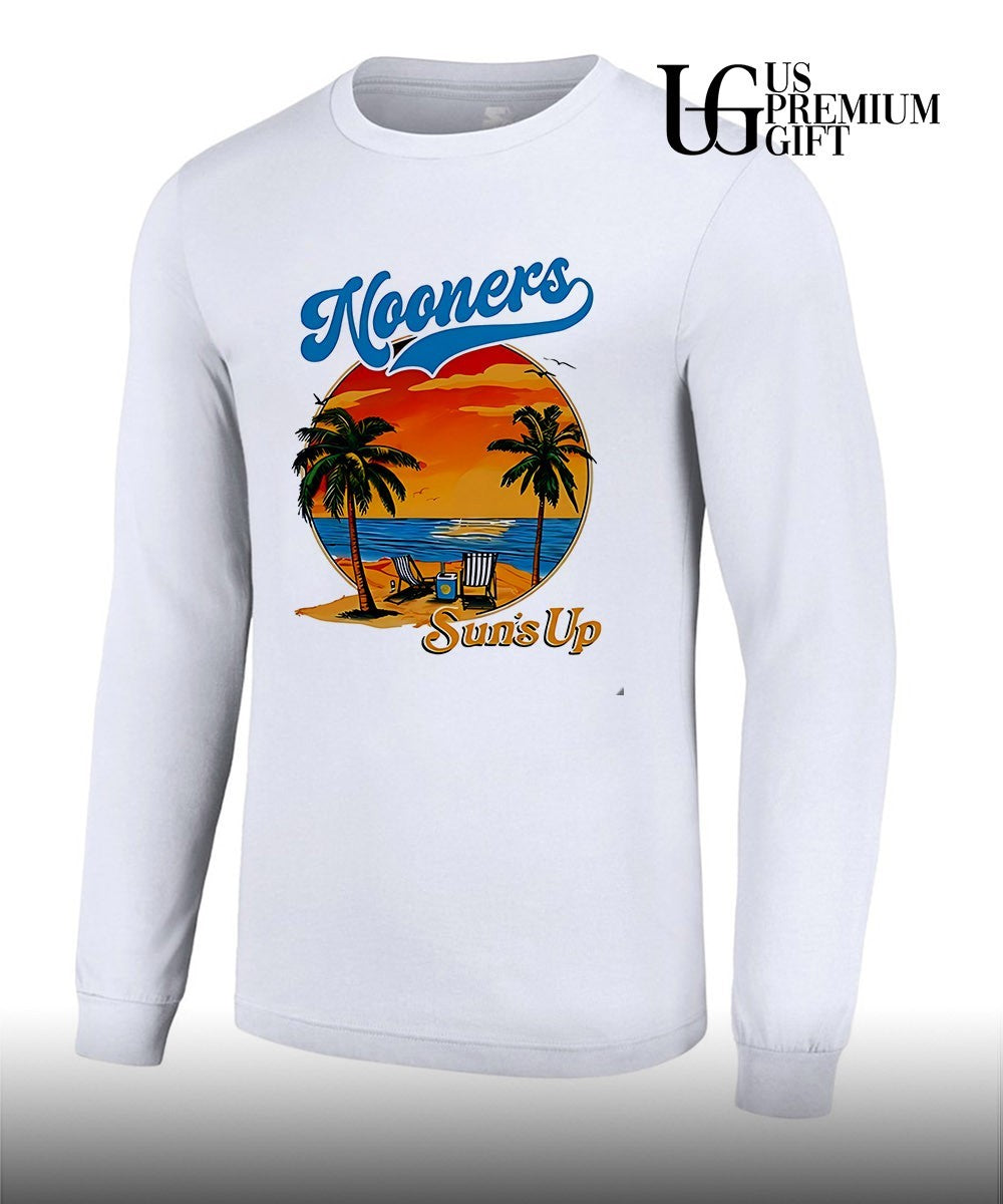 Nooners Sun’s Up Beach Sunset shirt