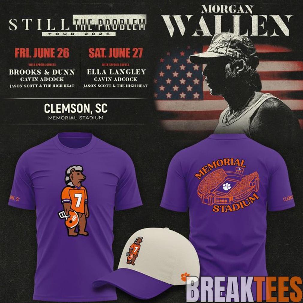 Norris Bear Morgan Wallen x Clemson Tigers T-Shirt