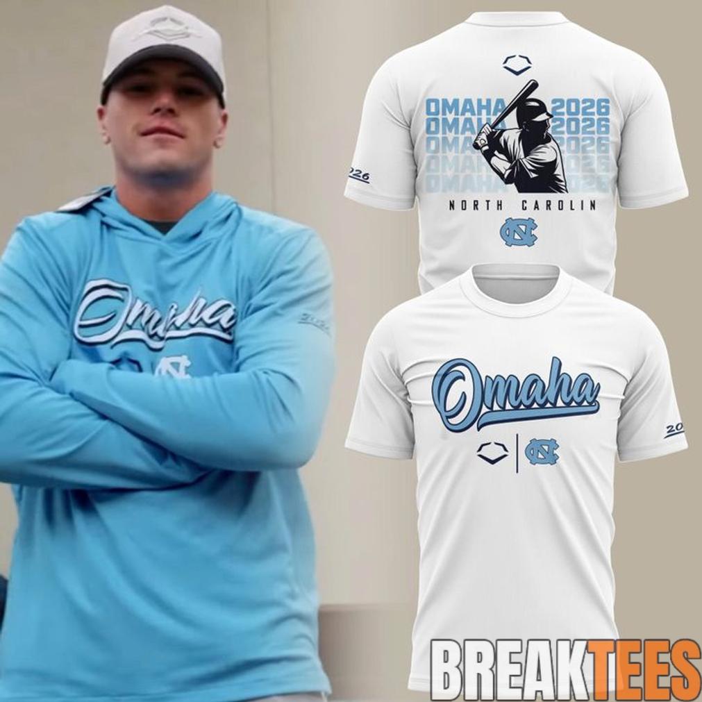 North Carolina 2026 NCAA Baseball Men’s College World Series Omaha Blue T-Shirt