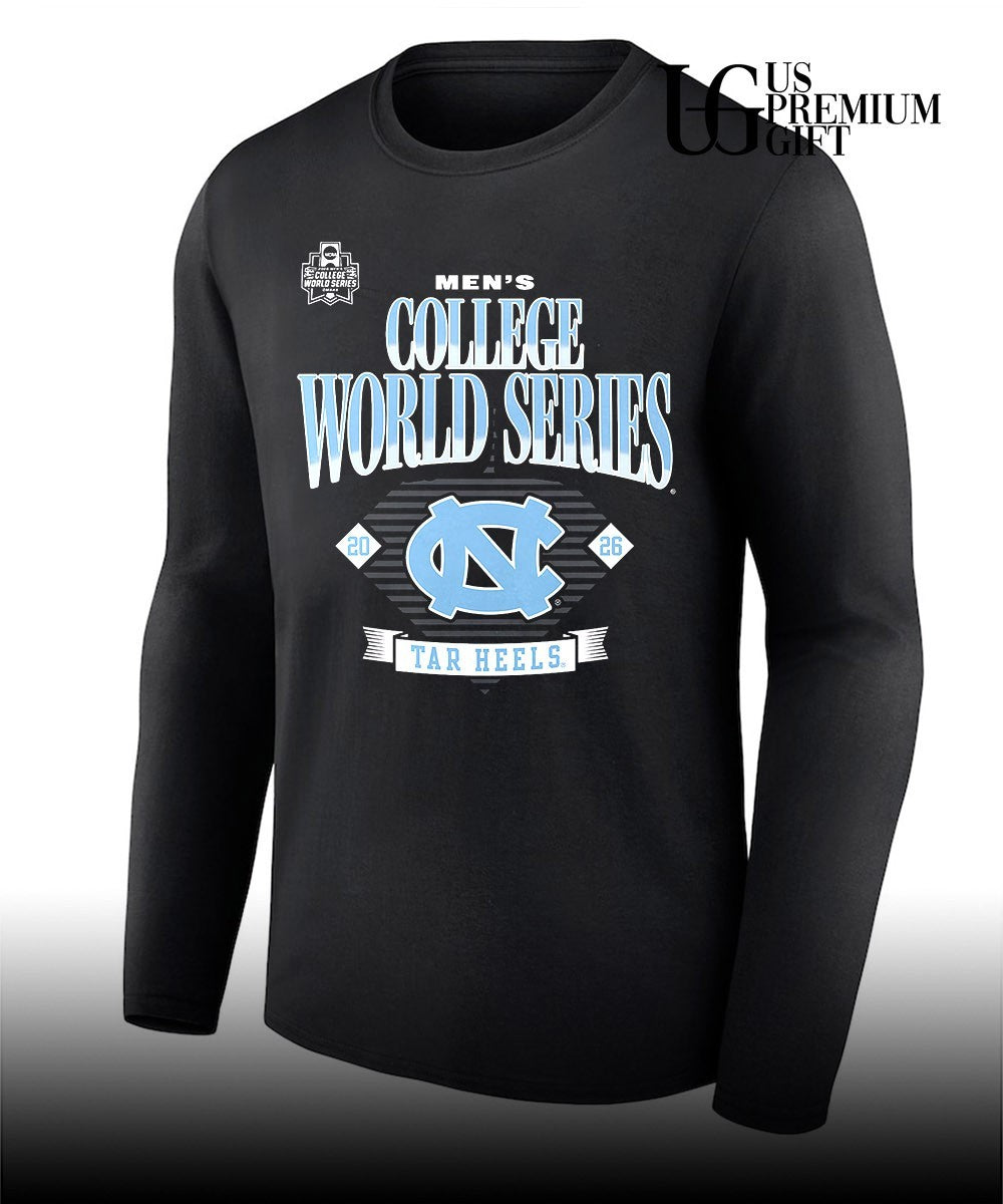 North Carolina Tar Heels 2026 NCAA Baseball Men’s College World Series T-shirt