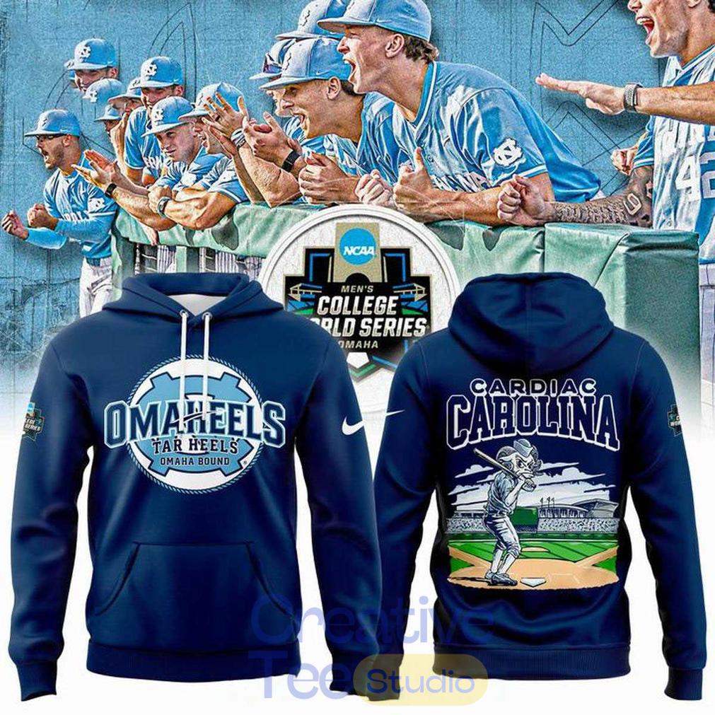 North Carolina Tar Heels Cardiac Carolina Welcome To Omaha 2026 Tee Hoodie
